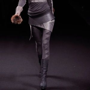 Rick Owens FW10 GLEAM Leather Mini Skirt